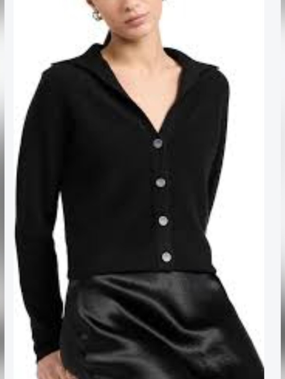 Vince Cashmere Polo Cardigan